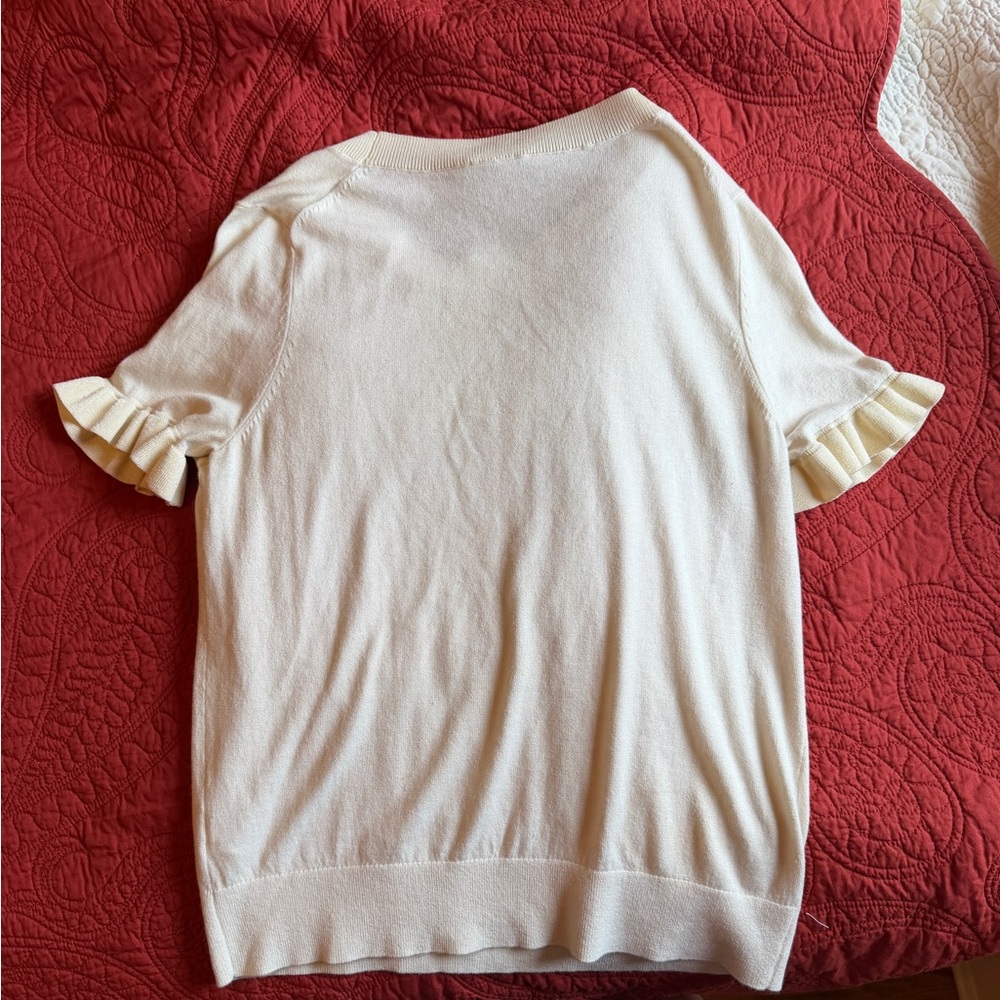Kate Spade Ruffle Sleeve Sweater - Picture 5 of 6